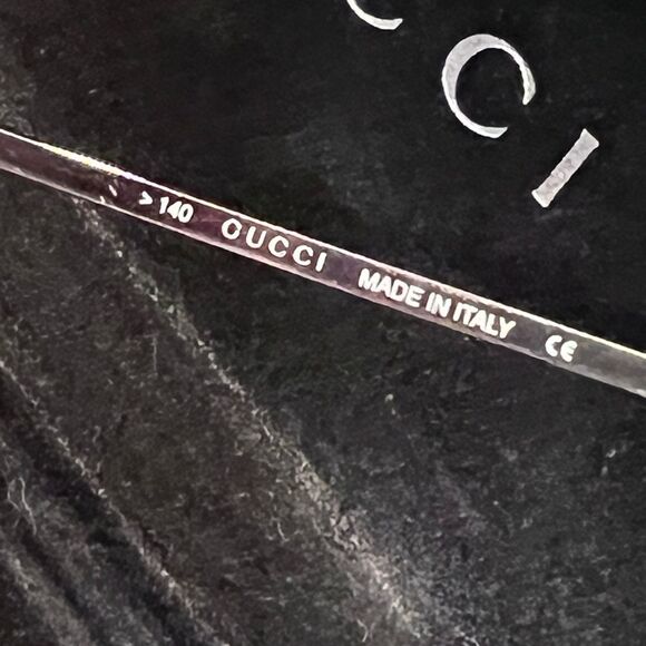 Gucci Silver and Brown GG Patterned Sunglasses - Picture 4 of 9